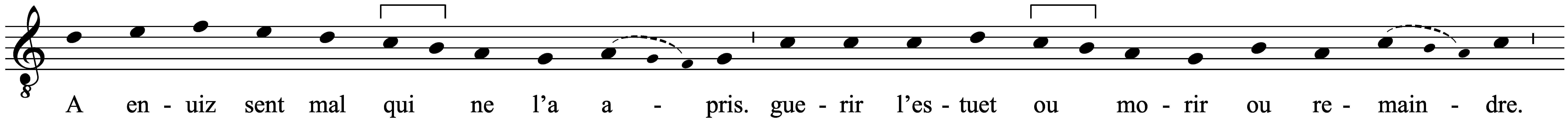 Work musical notation